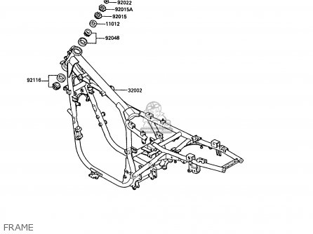 FRAME - ZX550A6 GPZ550 1989 FG