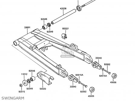 SWINGARM - ZX550A6 GPZ550 1989 FG