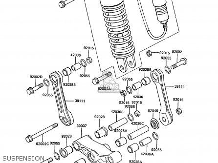 SUSPENSION - ZX550A6 GPZ550 1989 FG