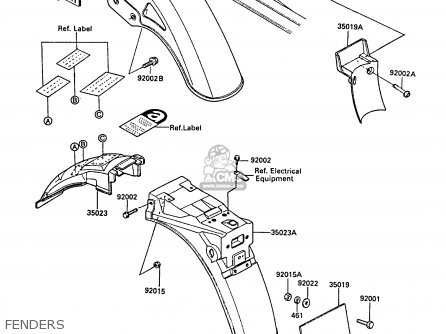 FENDERS - ZX550A6 GPZ550 1989 FG