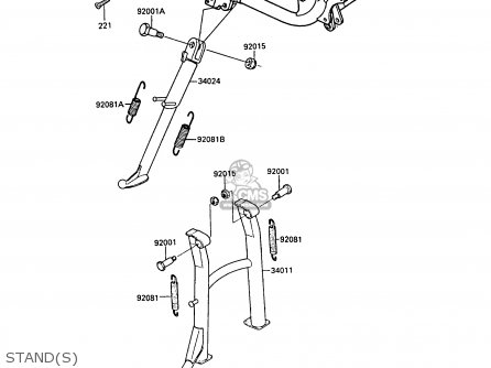 STAND(S) - ZX550A6 GPZ550 1989 FG