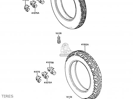 TIRES - ZX550A6 GPZ550 1989 FG