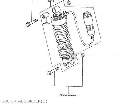 SHOCK ABSORBER(S) - ZX550A6 GPZ550 1989 FG