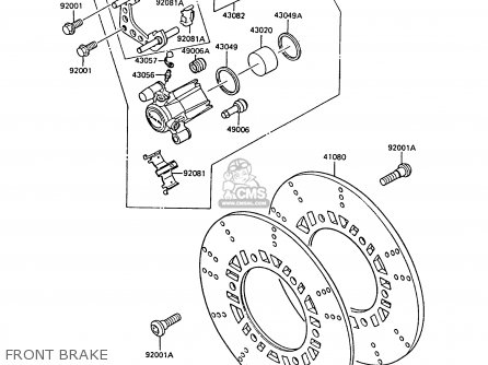 FRONT BRAKE - ZX550A6 GPZ550 1989 FG
