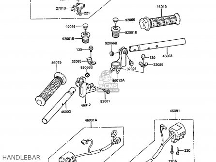 HANDLEBAR - ZX550A6 GPZ550 1989 FG