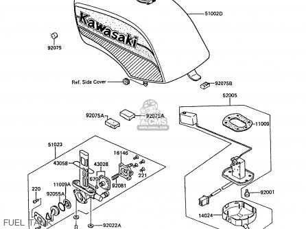 FUEL TANK - ZX550A6 GPZ550 1989 FG