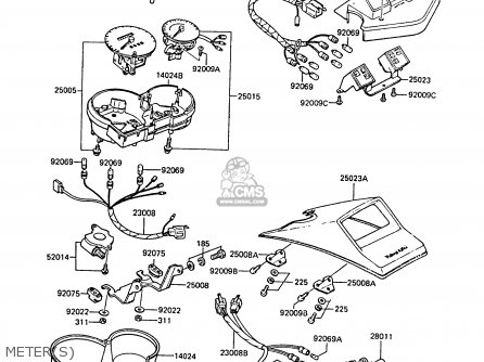 METER(S) - ZX550A6 GPZ550 1989 FG