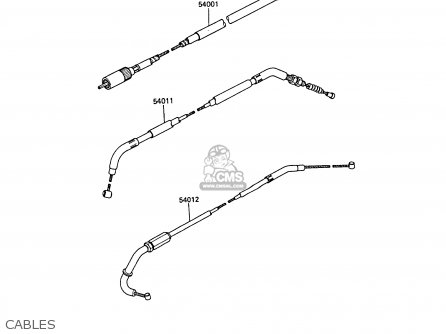 CABLES - ZX550A6 GPZ550 1989 FG