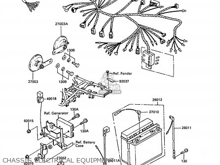 CHASSIS ELECTRICAL EQUIPMENT - ZX550A6 GPZ550 1989 FG