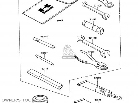 OWNER'S TOOLS - ZX550A6 GPZ550 1989 FG