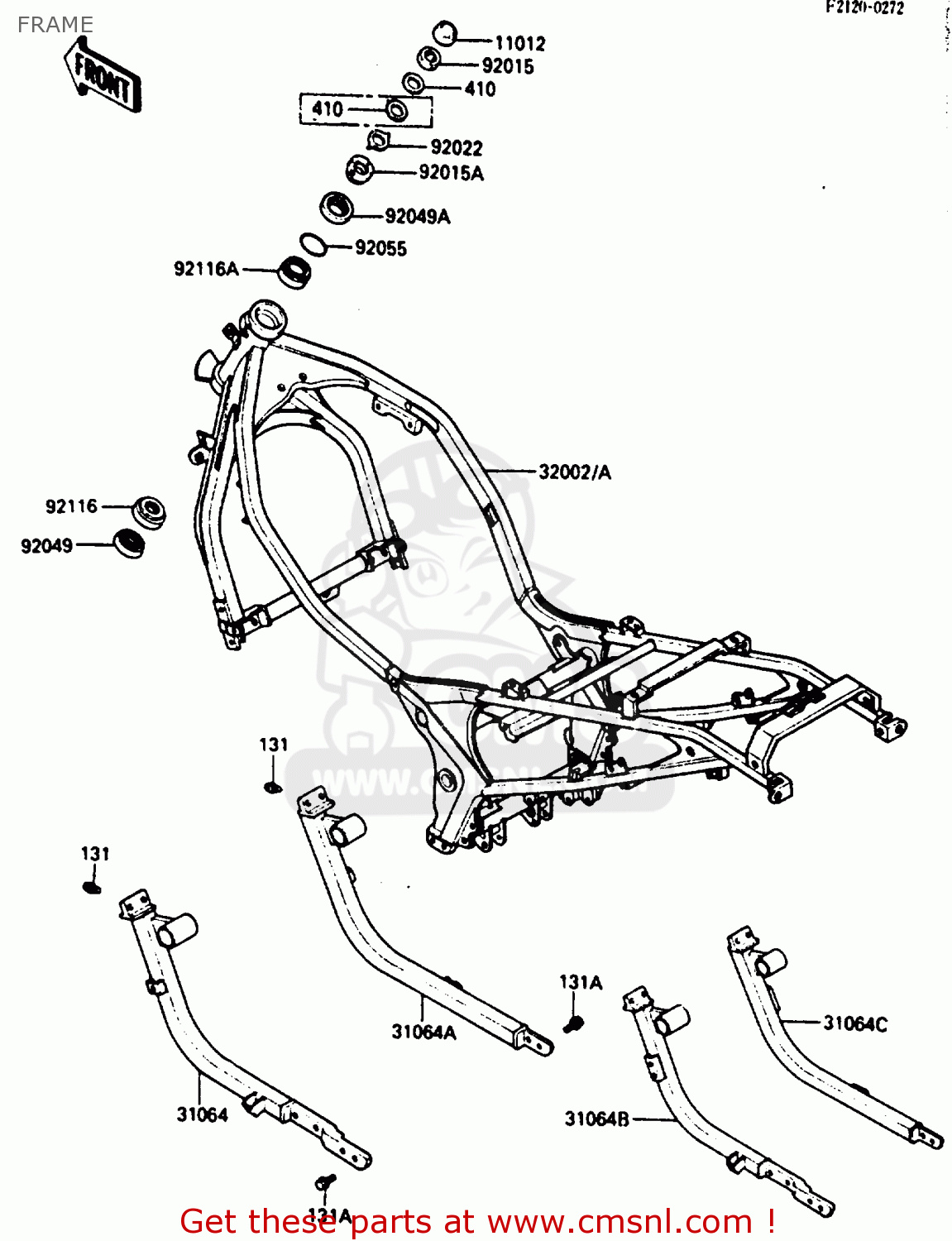 FRAME ZX600A1 1985 EUROPE UK FR GR IT NR SD