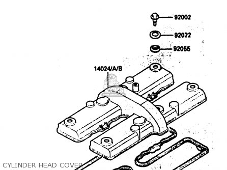 CYLINDER HEAD COVER - ZX600A1 1985 EUROPE UK FR GR IT NR SD
