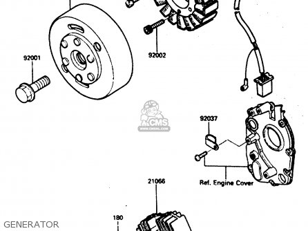 GENERATOR - ZX600A1 1985 EUROPE UK FR GR IT NR SD