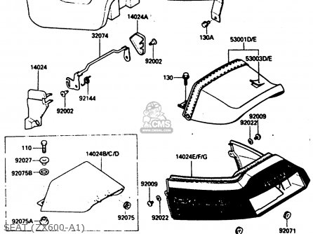 SEAT (ZX600-A1) - ZX600A1 1985 EUROPE UK FR GR IT NR SD