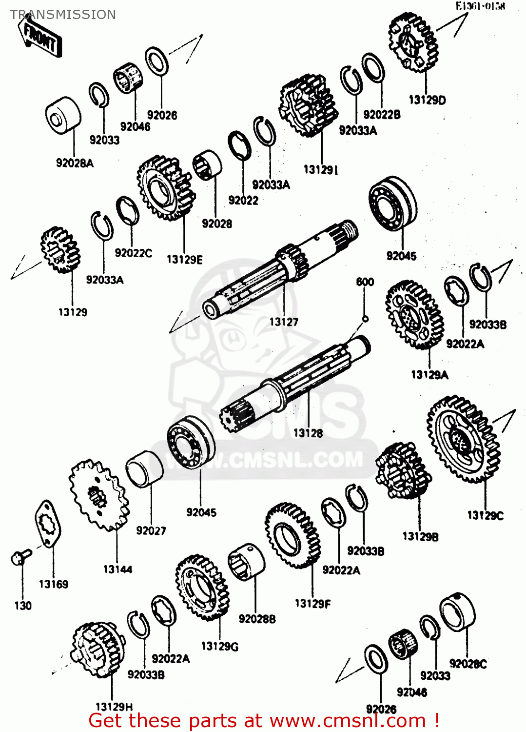 TRANSMISSION ZX600A2 1986 EUROPE UK FR GR IT NR SD