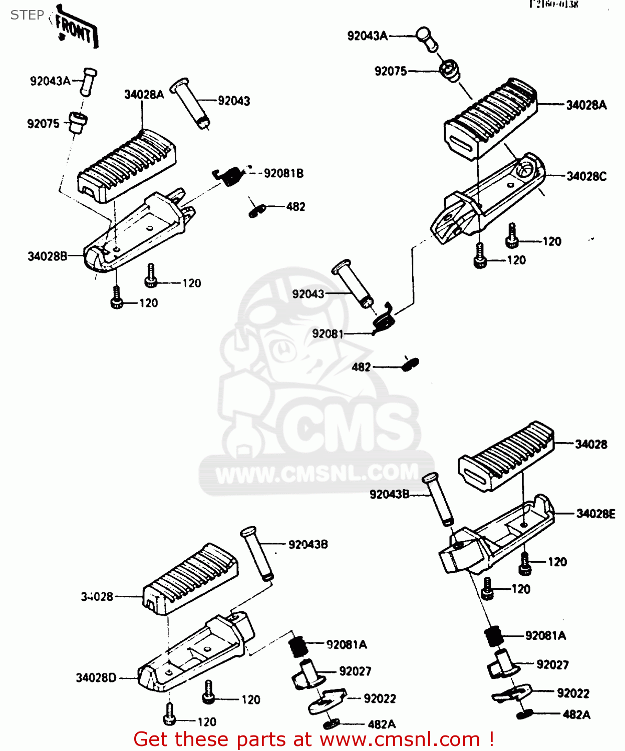 STEP ZX600A2 1986 EUROPE UK FR GR IT NR SD