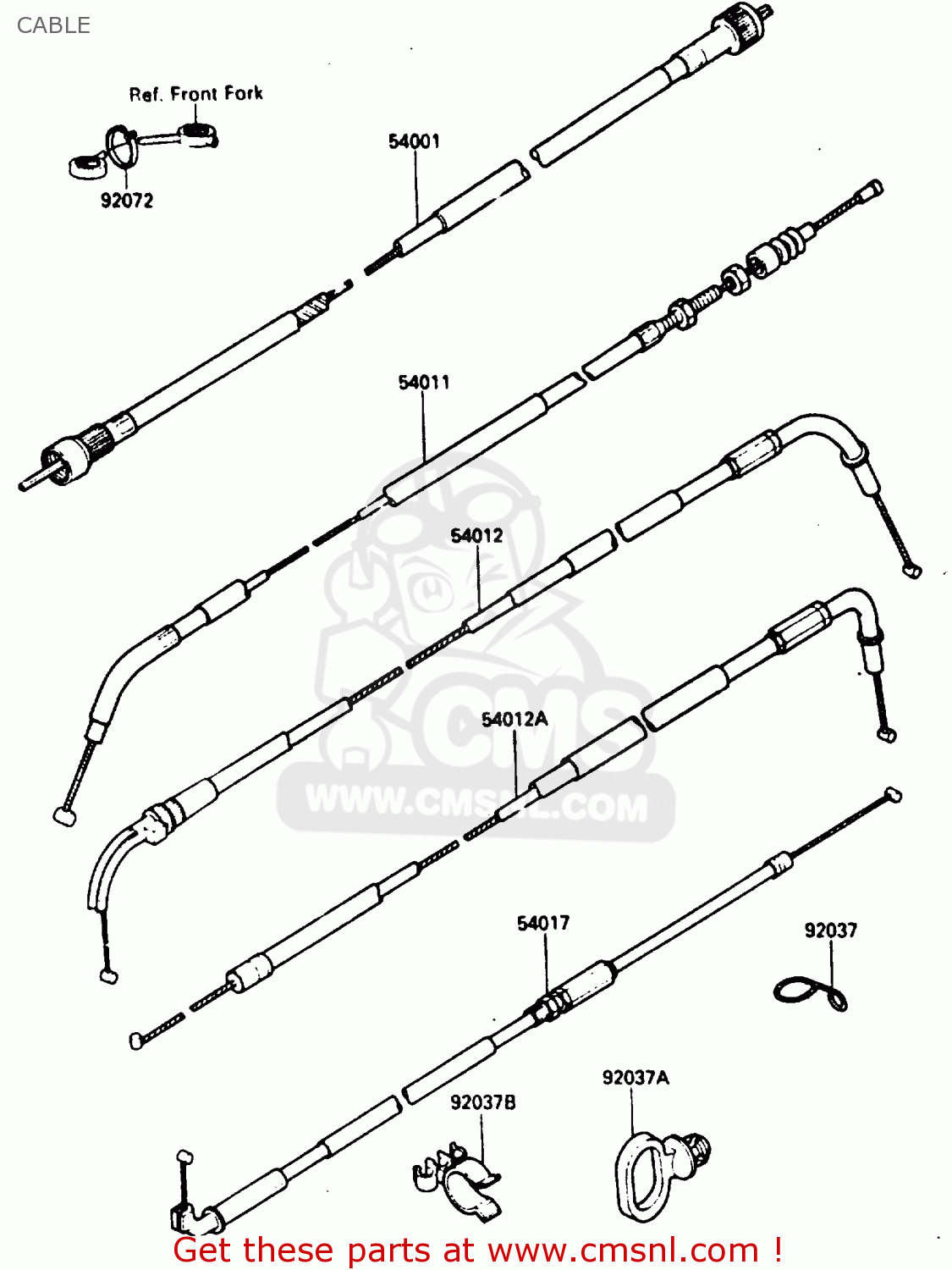 CABLE ZX600A2 1986 EUROPE UK FR GR IT NR SD