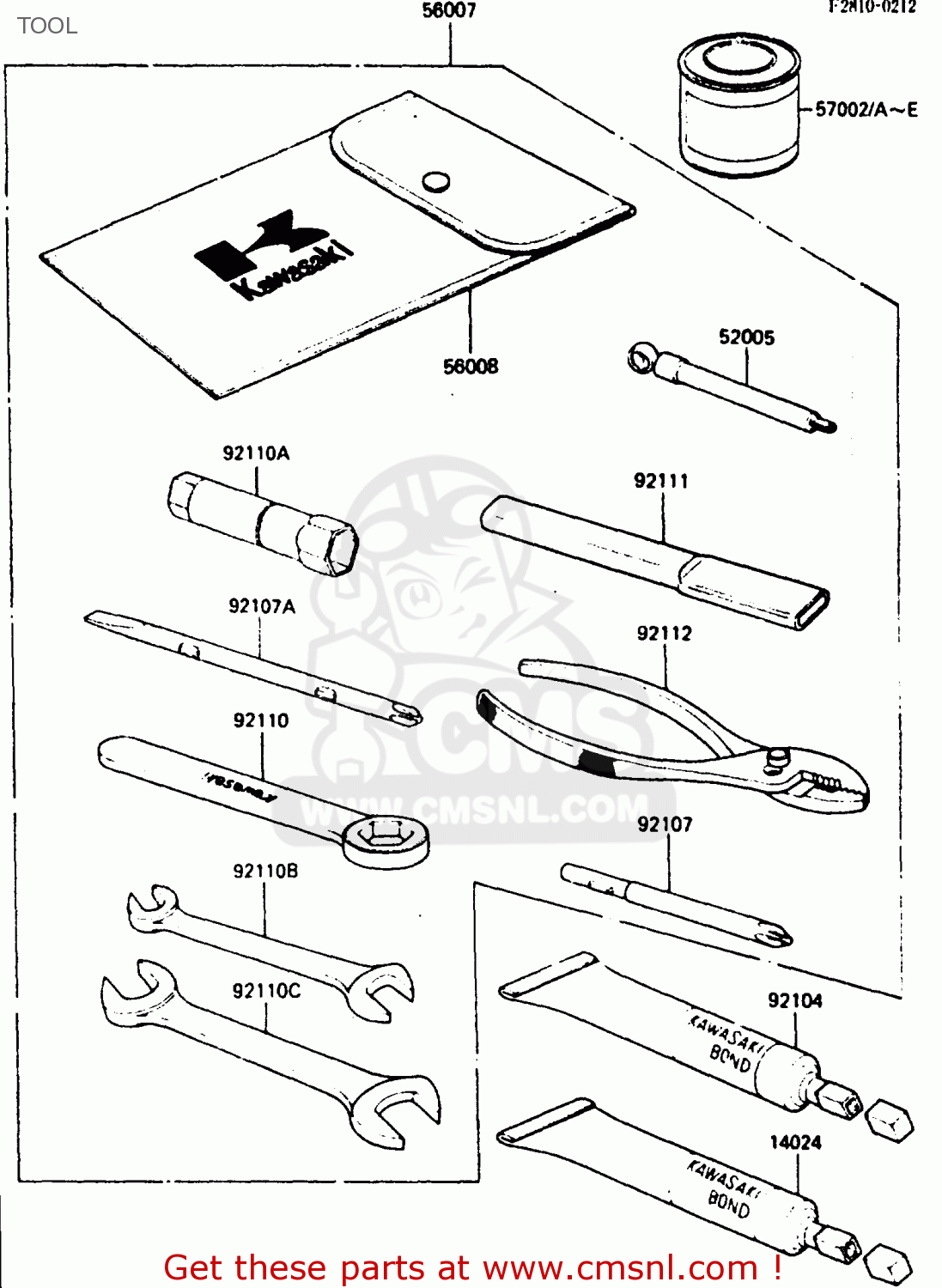 TOOL ZX600A2 1986 EUROPE UK FR GR IT NR SD