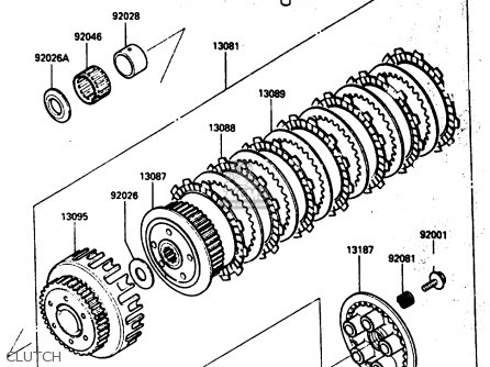 CLUTCH - ZX600A2 1986 EUROPE UK FR GR IT NR SD