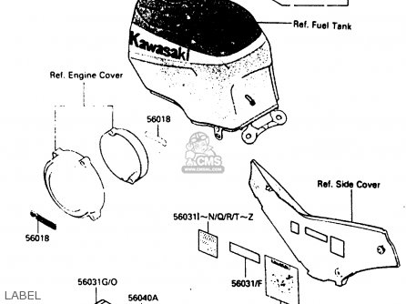 LABEL - ZX600A2 1986 EUROPE UK FR GR IT NR SD