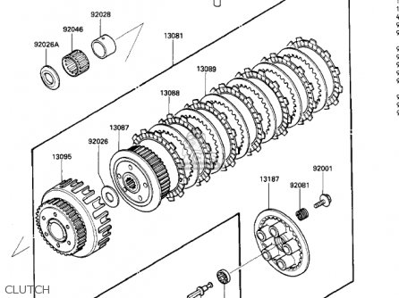 CLUTCH - ZX600A2 NINJA 600 1986 USA CALIFORNIA CANADA