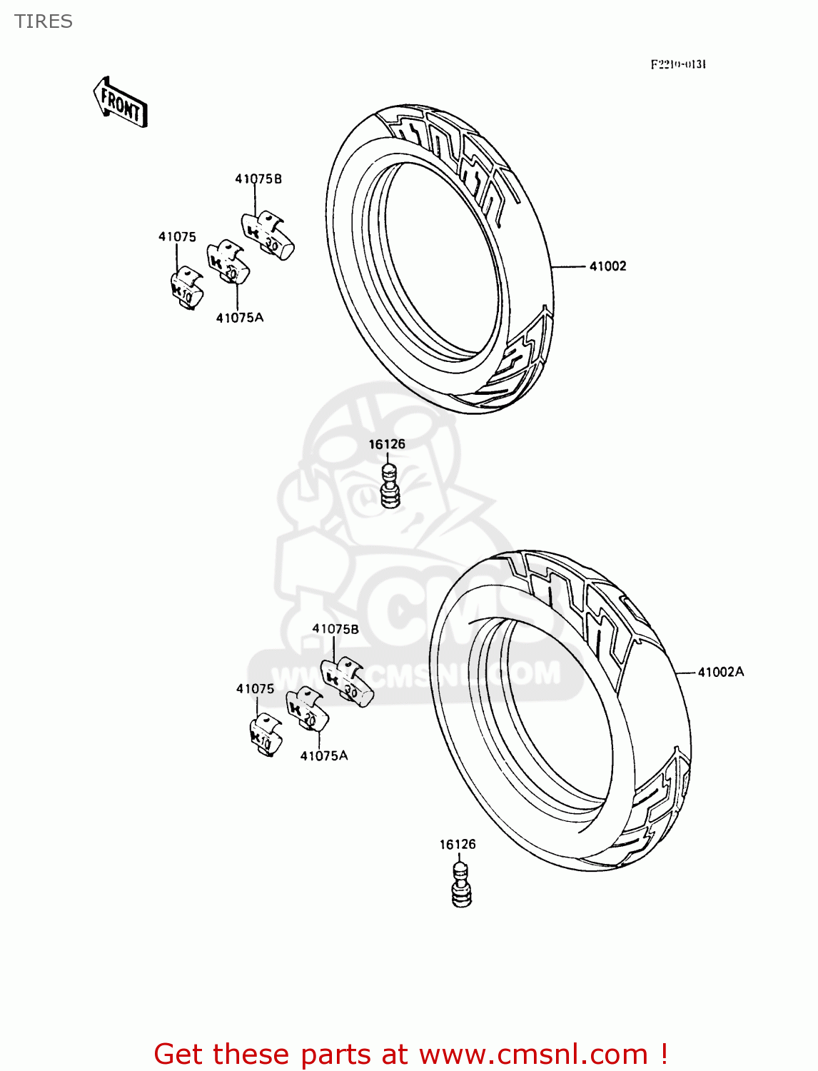 TIRES ZX600A3 NINJA 600R 1987 EUROPE UK FR FG GR IT NR SD SP ST