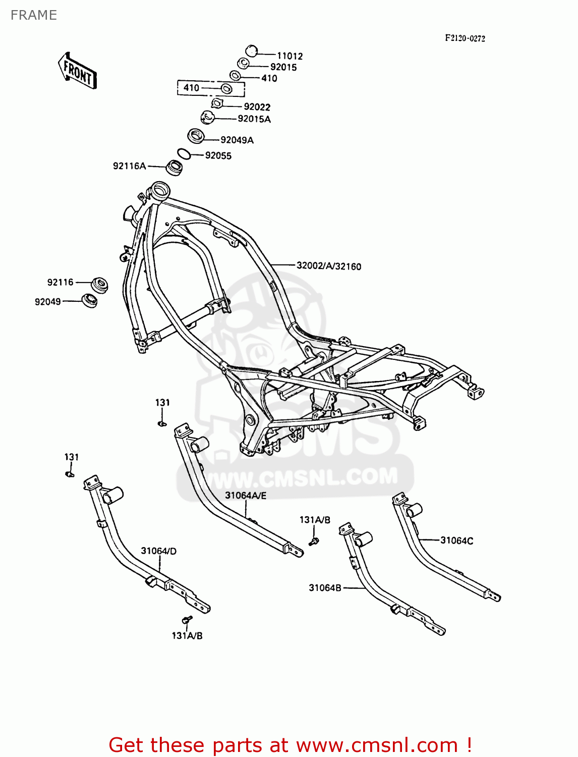 FRAME ZX600A4 NINJA 600R 1988 UNITED KINGDOM FG