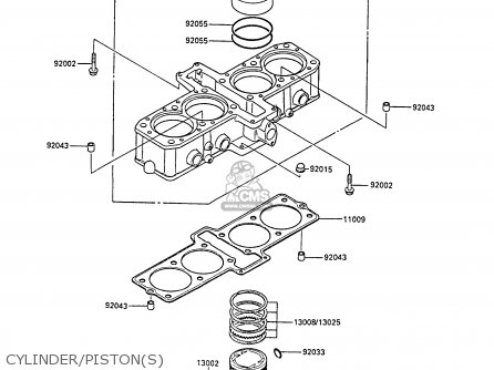 CYLINDER/PISTON(S) - ZX600A4 NINJA 600R 1988 UNITED KINGDOM FG