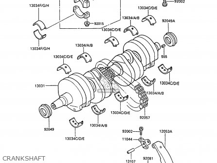 CRANKSHAFT - ZX600A4 NINJA 600R 1988 UNITED KINGDOM FG