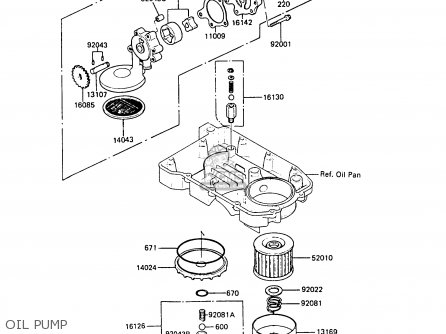 OIL PUMP - ZX600A4 NINJA 600R 1988 UNITED KINGDOM FG