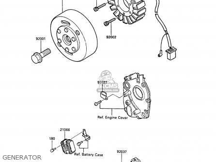 GENERATOR - ZX600A4 NINJA 600R 1988 UNITED KINGDOM FG