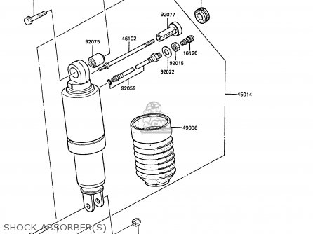 SHOCK ABSORBER(S) - ZX600A4 NINJA 600R 1988 UNITED KINGDOM FG