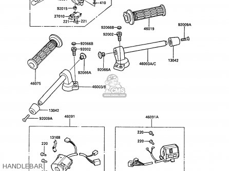 HANDLEBAR - ZX600A4 NINJA 600R 1988 UNITED KINGDOM FG