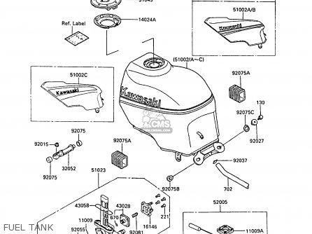 FUEL TANK - ZX600A4 NINJA 600R 1988 UNITED KINGDOM FG