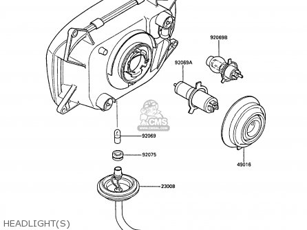 HEADLIGHT(S) - ZX600A4 NINJA 600R 1988 UNITED KINGDOM FG