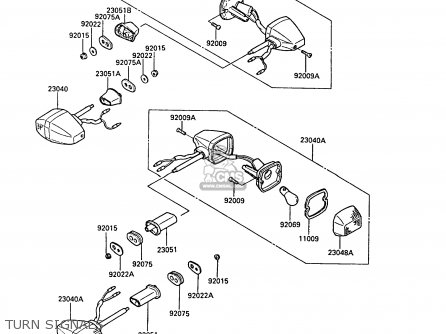 TURN SIGNALS - ZX600A4 NINJA 600R 1988 UNITED KINGDOM FG