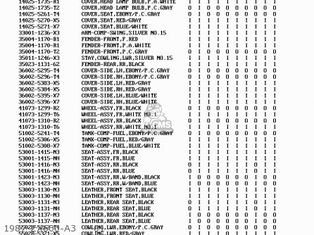 1987 ZX600-A3     01 - ZX600A4 NINJA 600R 1988 UNITED KINGDOM FG