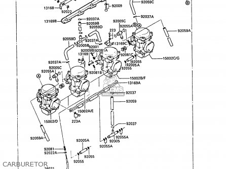 CARBURETOR - ZX600A4A NINJA 600R 1988 UNITED KINGDOM EU FR