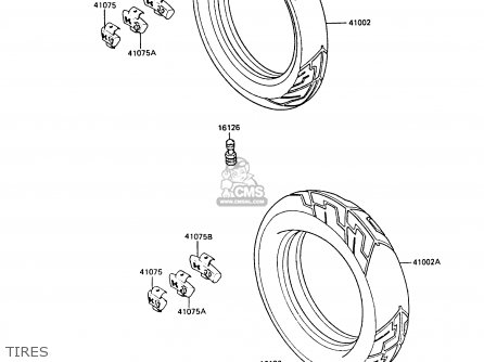 TIRES - ZX600A4A NINJA 600R 1988 UNITED KINGDOM EU FR