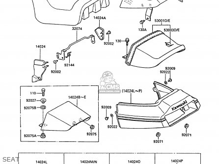 SEAT - ZX600A4A NINJA 600R 1988 UNITED KINGDOM EU FR