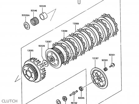 CLUTCH - ZX600A5 GPZ600A 1989 EUROPE UK FG IT SD ST