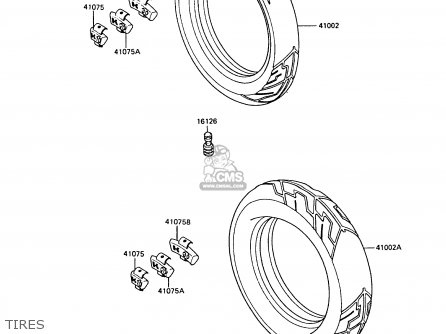 TIRES - ZX600A5 GPZ600A 1989 EUROPE UK FG IT SD ST