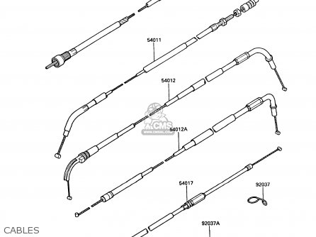 CABLES - ZX600A5 GPZ600A 1989 EUROPE UK FG IT SD ST