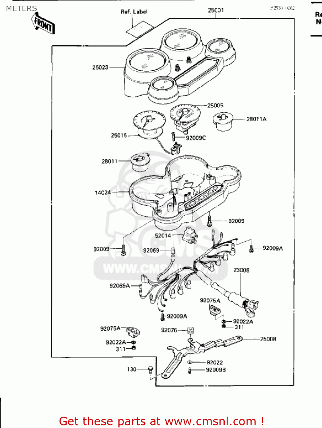 METERS ZX600B1 NINJA 600RX 1987 USA CALIFORNIA