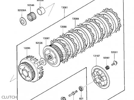 CLUTCH - ZX600B1 NINJA 600RX 1987 USA CALIFORNIA