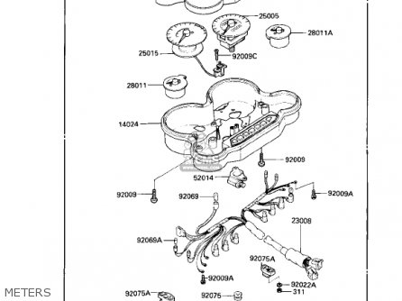 METERS - ZX600B1 NINJA 600RX 1987 USA CALIFORNIA