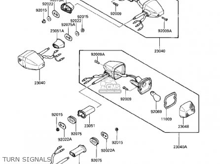 TURN SIGNALS - ZX600B1 NINJA 600RX 1987 USA CALIFORNIA