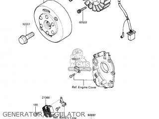 GENERATOR/REGULATOR - ZX600B1 NINJA 600RX 1987 USA CALIFORNIA
