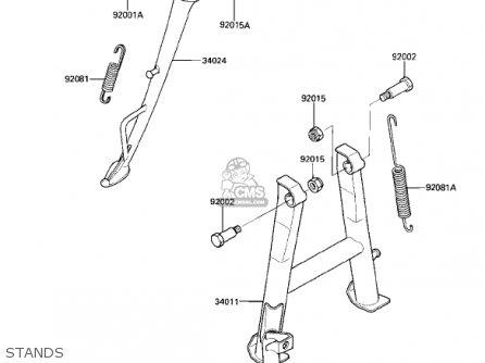 STANDS - ZX600B1 NINJA 600RX 1987 USA CALIFORNIA