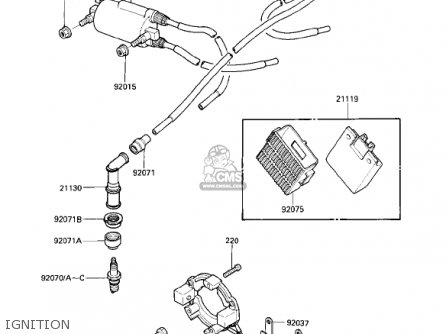 IGNITION - ZX600B1 NINJA 600RX 1987 USA CALIFORNIA